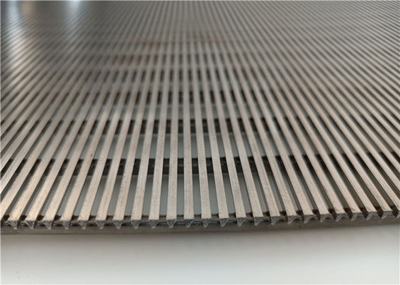 Flat Surface 4*7 Mm Welded Wedge Wire Screen For Screw Press Separator