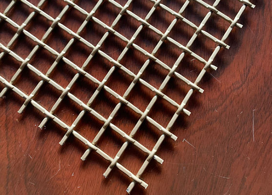 2mm Wire 10mm Hole Decorative Metal Mesh , Decorative Perforated Metal Sheet Durable